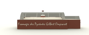R. ECST remorque vitrine a essieu central sans toit
