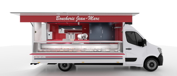 4000 camion boucher pour tournées et marchés