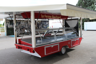 R 4+1 remorque vitrine simple essieu