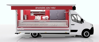 4000 camion boucher pour tournées et marchés
