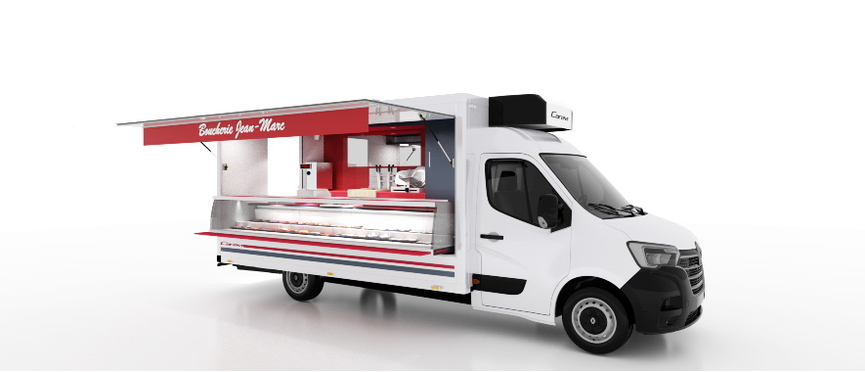 4000 camion boucher pour tournées et marchés